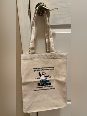 TRINA NATION MEMORIAL HALF-MARATHON Tote Puffin Prince of Wales Island Alaska AK